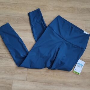 Nike Women's Blue Yoga Leggings Sz M NWT